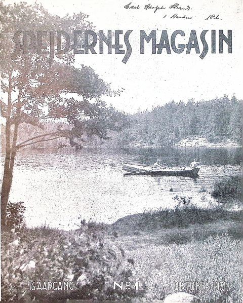 Forside: Spejdernes Magasin 1931 årg  16 nr 1