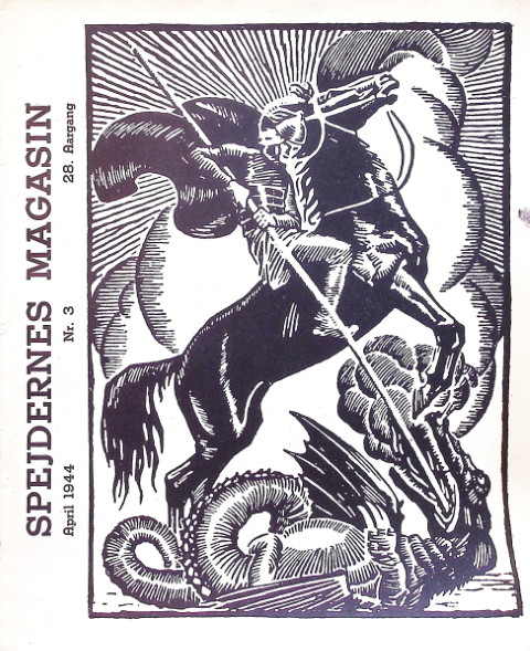 Forside: Spejdernes Magasin 1944 årg  28 nr 3