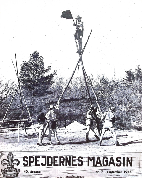 Forside: Spejdernes Magasin 1956 årg  40 nr 7
