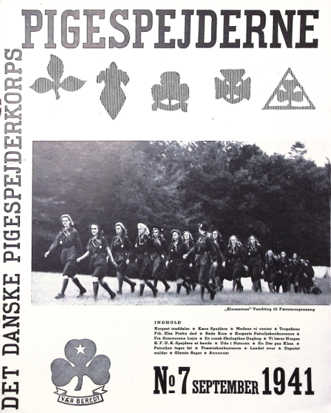 Forside: Pigespejderne 1941 årg 24 nr. 7
